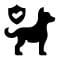 Icone d'assurance chien de chasse